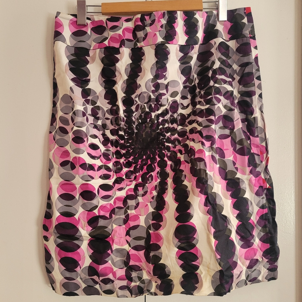 Stylish Pink and Black Women's Summer Lined Skirt